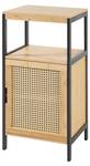 Bambus Badezimmerschrank Tervola Schwarz - Bambus - Holzwerkstoff - 40 x 80 x 35 cm