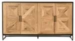 Sideboard INDUS SB160 4D2D Beige - Massivholz - Holzart/Dekor - 160 x 87 x 46 cm