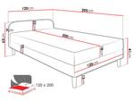 Boxspringbett Hot 2 Grau - Breite: 120 cm