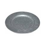 Dessous d'assiette en métal galvanisé Gris - Métal - 2 x 0 cm
