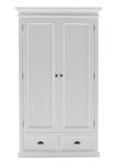 Armoire Halifax 7 Blanc - En partie en bois massif - 110 x 190 x 55 cm