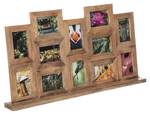 Multiframe pour photos debout Marron - Bois massif - 10 x 50 x 94 cm