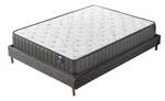 Bett + Memory Foam-Matratze 120x190cm