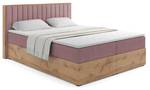 Boxspringbett LOLLY3 Rosé - Breite: 129 cm - H3