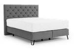 Boxspringbett BALIAN Silber / Grau - Silbergrau - Breite: 178 cm