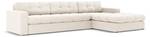 Ecksofa JUSTIN 4 Sitzplätze Beige