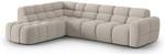 Ecksofa LISA 5 Sitzplätze Karamell