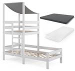 Lit cabane Tom 36649 Blanc - 97 x 218 cm