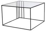 Table basse Doradus Noir - Verre - 55 x 36 x 55 cm