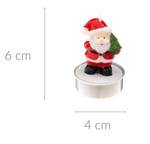 Teelichter Weihnachtsmann, 6er-Set