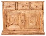 Sideboard RUSTIK Braun - Massivholz - 45 x 92 x 81 cm