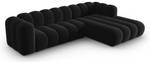 modulares Ecksofa LUPINE 4 Sitzplätze Schwarz