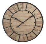 Wanduhr aus Holz und Metall "Industrie" Metall - 91 x 91 x 6 cm