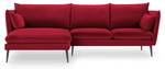 Ecksofa AGATE 4 Sitzplätze Rot