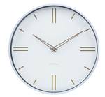 Horloge murale design THE LUSH. Blanc - Bois manufacturé - 30 x 30 x 4 cm