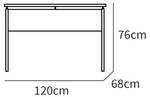 Schreibtisch Zenith Buro 120 BRI-14079 Braun