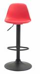 Tabouret de bar Kiel Rouge - Noir