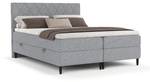 Boxspringbett Gwen mit Topper Grau - Breite: 200 cm