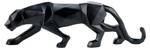 Sculpture moderne Black Panther Noir - Pierre artificielle - Matière plastique - 48 x 15 x 11 cm