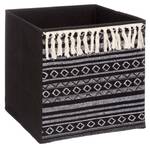 Regalbox aus Stoff TASSEL Schwarz - Papier - 31 x 31 x 31 cm