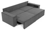 Sofa Karl Cord mit L-Funktion Anthrazit