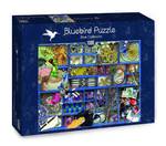 Blaue Puzzle Sammlung