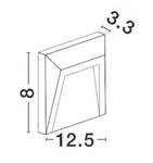 Wandleuchte LUTON Höhe: 13 cm