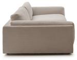 Big Sofa RAINA Taupe - Breite: 254 cm - Textil