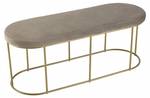 Banc velours gris taupe Gris - Textile - 36 x 42 x 105 cm