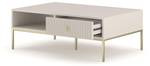 Table basse MAGGIORE CT104 Beige - Doré