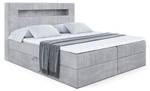 Boxspringbett  - ORGOL 2 Hellgrau - Breite: 180 cm - H4