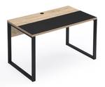 Schreibtisch NOEL 120x70cm Schwarz - Eiche Sand Dekor - Breite: 120 cm