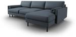 Schlaf-Ecksofa + Box SCOTT 5 Sitzplätze Blau