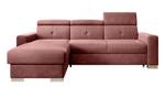 Ecksofa FRESA Pink - Ecke davorstehend links