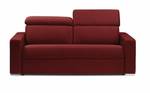 Canapé convertible PASSION matelas Largeur : 215 cm - Rouge