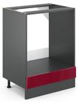 Meuble pour four R-Line 34924 Anthracite - Bordeaux brillant