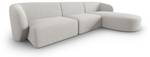 modulares Ecksofa SHANE 4 Sitzplätze Silber