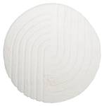 Hochflor Teppich R Carvy Curves Creme - 80 x 80 cm