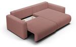 Ecksofa Krewitz Mini Altrosa