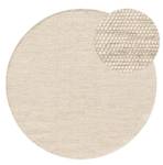 Tapis de laine Rocco Blanc crème - 100 x 100 cm