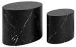 Table d'appoint Equicola Noir - Papier - 33 x 40 x 48 cm