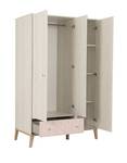 Armoire Alika Beige - Bois manufacturé - 58 x 201 x 126 cm