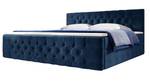 Boxspringbett Velutto Blau - Breite: 160 cm - H3