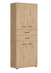 Highboard Space Office Braun - Holzwerkstoff - 80 x 203 x 37 cm