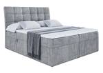 Boxspringbett BRUGO Grau - Breite: 160 cm - H4