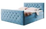 Boxspringbett MOLIE Hellblau - Breite: 142 cm