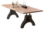 TOPS & TABLES Tisch DCLVI Braun - Metall - Massivholz - 160 x 74 x 85 cm