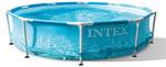 Schwimmbad-Set 2820820 (6-teilig) Blau - Kunststoff - 305 x 76 x 305 cm