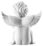 Dekofigur Sitz-Engel Angels Weiß - Porzellan - 13 x 15 x 14 cm