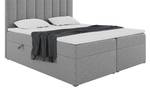 Boxspringbett Erling Grau - Breite: 160 cm - H3